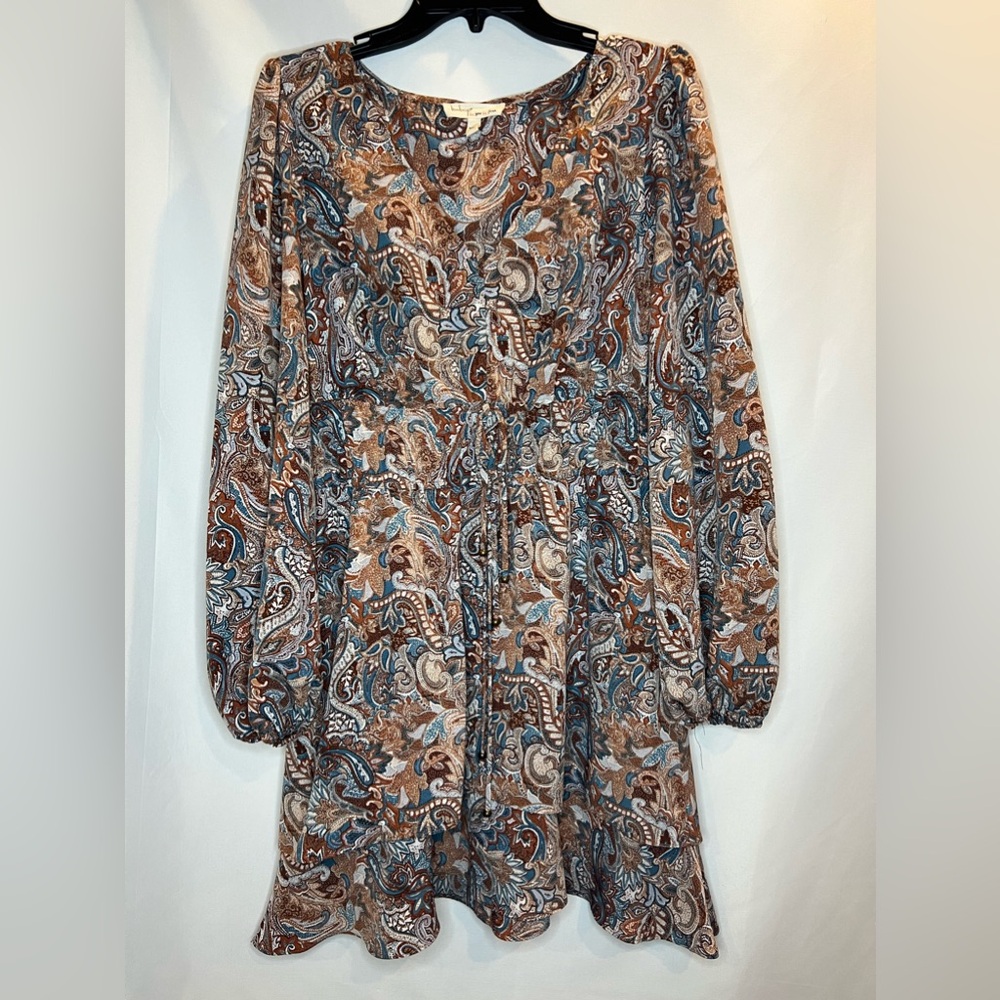 BeBop Juniors Layered Printed Dress Size XL